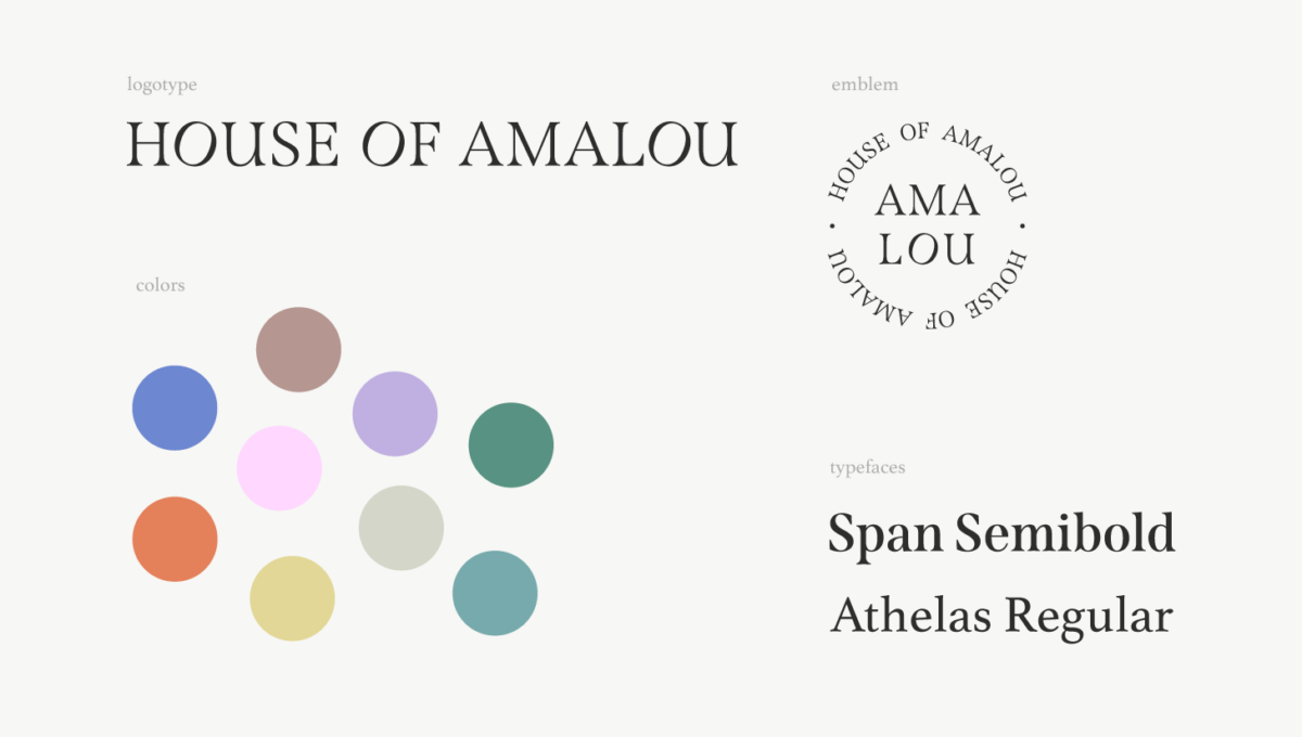 House of Amalou Visual Identity Overview