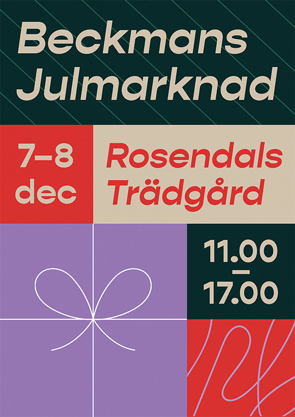 Beckmans Julmarknad 2019 Poster
